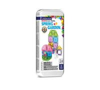 Magna-Tiles microMAGS 24-Piece Spring Garden Travel Set, The Original Magnetic Building Brand