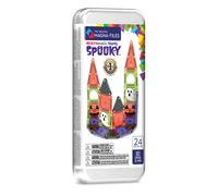 Magna-Tiles microMAGS 24-Piece Spooky Travel Set, The Original Magnetic Building Brand