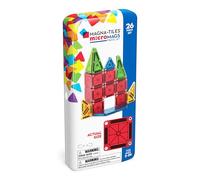 Magna-Tiles microMAGS 26-Piece Travel Magnetic Construction Set - Bold Colors, The Original Magnetic Building Brand