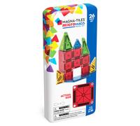 Magna-Tiles microMAGS 26-Piece Travel Magnetic Construction Set ? Bold Colors, The Original Magnetic Building Brand