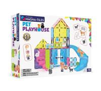 MAGNA-TILES Pet Playhouse 50-Piece Magnetic Building Set - The Original Magnetic Building Brand