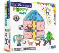 MAGNA-TILES Puppy Park 27-Piece Magnetic Construction Set, The Original Magneti