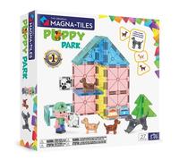 MAGNA-TILES Puppy Park 27-Piece Magnetic Construction Set, The Original Magnetic Building Brand