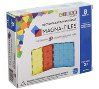 Magna-Tiles Rectangles Expansion Set, The Original Magnetic Building Tiles For Creative Open-Ended Play, Educational Toys For Children Ages 3 Years + (8 Pieces)