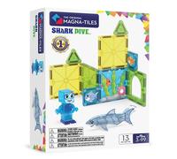 MAGNA-TILES Shark Dive 13-Piece Magnetic Construction Set, The Original Magnetic Building Brand