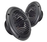 Magnadyne WR65B Water-Resistant 6-1/2" 2-Way Speakers with Integrated Grill/Frame | Black (Sold as a Pair)