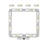 MagnaHoop Magnetic Hoop kit with Bar Magnets for Janome MC 500E 400E 550E Memory Craft Elna Expressive 830 830L, Metal Magnet Embroidery Machine Sash Frame (7.9"x7.9"-200x200mm-JA412MK)