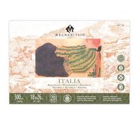 Magnani 1404 : ITALIA : Watercolour Block : 18 x 26cm : 7 x 10in : 300gsm : 140lb : 20 Sheets : Cold Pressed : Not