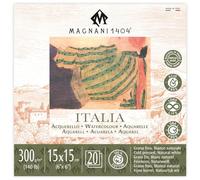 Magnani 1404 : ITALIA Watercolour Pad : 15 x 15cm : 6 x 6in : 300gsm : 140lb : 20 Sheets : Cold Presssed : Not