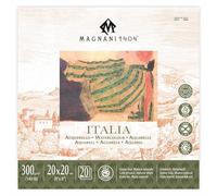 Magnani 1404 : ITALIA Watercolour Pad : 20 x 20cm : 8 x 8in : 300gsm : 140lb : 20 Sheets : Cold Pressed : Not