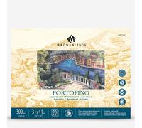 Magnani 1404 : PORTOFINO : Watercolour Block : 31 x 41cm : 12 x 16in : 300gsm : 140lb : 20 Sheets : Hot Pressed