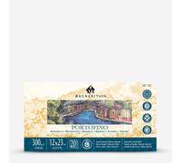 Magnani 1404 : PORTOFINO Watercolour Pad : 12 x 23cm : 4.5 x 9in : 300gsm : 140lb : 20 Sheets : Hot Pressed