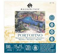Magnani 1404 : Portofino Watercolour Pad : 15 x 15cm : 6 x 6in : 300gsm : 140lb : 20 Sheets : Hot Pressed