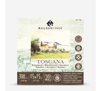 Magnani 1404 : TOSCANA Watercolour Pad : 15 x 15cm : 6 x 6in : 300gsm : 140lb : 20 Sheets : Rough