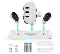 Magnectic Quest 3 Charging Dock Station Compatible With Meta Oculus Quest 3 Vr Headset with 2 Controller Rechargeable Batteries