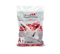 MagneFIX Tile Levelling Plates, Tool-Free System for Aligning Large Tiles & Stone, A1 Model with 1mm Grout Line, for 3-7mm Tile Thickness (Pack of 100)