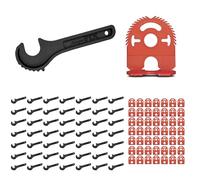 MagneFIX Tile Levelling System, Fast Tool-Free Kit for Large Tile Alignment, A1 Model with 1mm Grout Line, 50 Reusable Cam Tools + 50 Plates for 3-7mm Tiles