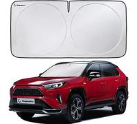 Magnelex Car Windshield Sunshade | Advanced Light-Blocking Protection | Foldable Sun Shade with Mirror Cut-Out Keeps Your Vehicle Cool | Fit for Cars, Trucks, and SUVs | Medium (62 x 32 in)