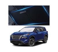 Magnelex Windshield Sunshade with Bonus Steering Wheel Sun Shade. 210T Reflective Polyester Blocks Heat and Sun MEDIUM - (59" x 31")