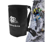 Magnesia Chalk: Drawstring Bucket, High Capacity Leakproof, Adjustable Clip | Rock Climbing Equipment for Weightlifting, Gym Training Use,