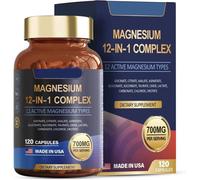 Magnesium 12 in 1 Complex 700mg - Glycinate Citrate Malate Taurate Daily Support