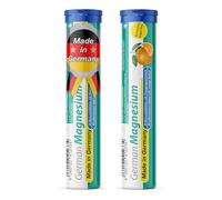 Magnesium 200 mg - 2 x 20 effervescent Tablets - Orange Flavor - T&D Pharma German Magnesium - Made in Germany