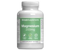 Magnesium 200mg Tablets | Supports Normal Muscle Function | Vegan & Vegetarian Friendly | 360 Tablets = 6 Months’ of Supply | Made in The UK in Accordance with GMP Standards