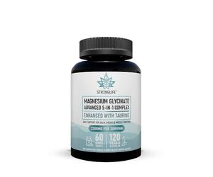 Magnesium 5-in-1 Capsules - 120 Capsules | 60-Day Supply | Glycinate, Citrate, Malate, Oxide, Lactate + Taurine | High Strength | Muscle, Energy, Sleep Support