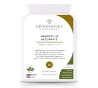 Magnesium Ascorbate | Magnesium + Buffered Vitamin C Supplement | High Strength | 60 Vegan Friendly Capsules UK Made Supplements | Generous 2 Month Supply.