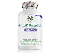 Magnesium Bisglycinate - Up to 465mg per Day | 180 x Easy to Swallow Capsules | 60 Days Minimum Supply | Reduce Tiredness and Fatigue