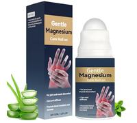 Magnesium Body Roll-on, Gentle Magnesium Cream, Smooth Soothe and Repair Roller Ball for Hands, Legs, Feet, Back Relaxing Massage, 50ml