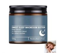 Magnesium Butter for Sleep, Sweet Sleep Magnesium Cream with Organic Shea & Mango Butters, Natural Transdermal Magnesiums for Leg & Foot Relief, Calming Nighttime Body Butter