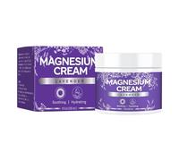 Magnesium C Ream Lavender, Joint Relief Lotion, Quick Absorption Calming Relief Cream, 7.1x5.45cm, Easy to Use, Portable for Skin Joint Daily Care