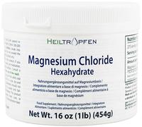 Magnesium Chloride 1 Pound | Hexahydrate | Pharmaceutical Grade Ingredients | Crystal Powder | 100% Edible | Muscle Pain Relief | Third-Party Tested | Heiltropfen®