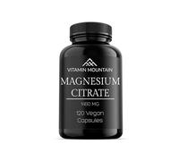 Magnesium Citrate - 1440mg per Serving - 444mg Elemental Magnesium | 120 Capsules | Essential Mineral for Overall Wellness | Great Formula for Improved Absorption - Vitamin Mountain