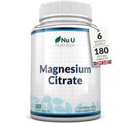 Magnesium Citrate 200Mg, 180 Vegan Tablets, 6-Month Supply, Made In The Uk