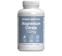 Magnesium Citrate 700mg | 120 Tablets | Made in the UK
