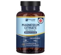 Magnesium Citrate Capsules 1500mg with Vitamin B6 | 120 Vegan Capsules | 450mg Elemental Mg | High Strength Magnesium Supplements for Women & Men