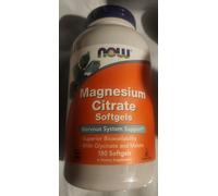 NOW Foods Magnesium Citrate Softgels, 180 softgels