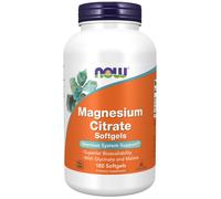 NOW Foods Magnesium Citrate Softgels, 180 softgels