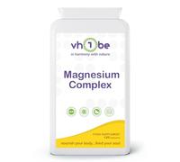 Magnesium Complex 375mg with Vitamin B6 | High Absorption Bisglycinate, Malate & Taurate | 120 Vegan Capsules | Energy, Sleep, Muscle & Nerve Support | Made in UK by vh1be