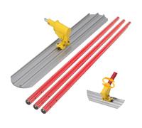 Magnesium Concrete Bull Float - Aluminum Alloy Tool Kit with 3 Handles for Professional & DIY Concrete Finishing