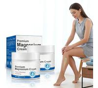 Magnesium Cream,2pcs Magnesium Lotion,Magnesiums Cream for Sleep,Magnesiun Butter - Relieves Joint and Muscle Care, Ointment to Supplement The Body's Magnesiums Levels,Easy Absortion,90g