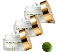 Magnesium Cream, Deep Hydrating Joint & Muscle Balm, Fast-Absorbing & Non-Greasy, Moisturizing Overnight Massage For Back, Neck, Hands and Knee (3pcs)