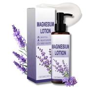 Magnesium Cream for Restless Legs & Deep Sleep, Intense Moisturiser with Lavender Oil for Muscle Relief & Night Time Calm, Non-Greasy Body Lotion for Women & Men, Magnesium Sleep, 100ml