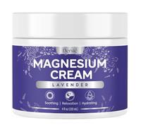 Magnesium Cream for Sleep and Leg Cramps: Soothing Lavender Magnesium Cream for Muscle Relief & Restless Nights - Eases Cramps & Pain for Relaxation (4 fl oz)