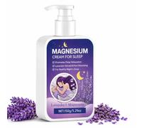 Magnesium Cream for Sleep - Lavender Body Lotion, Muscle & Leg Relaxation, Promotes Deep Restful Sleep, Non Greasy, Soothing Nighttime Moisturiser for All Skin Types, 150g