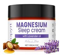 Magnesium Cream for Sleep: Magnesium Balm for Restless Legs Syndrome Relief Moisturizing Butter with Magnesium Chloride Lavender Oil for Cramp and Muscle Pain for Body Legs Feet 120g/4.2oz