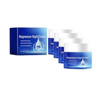 Magnesium Cream for Sleep, Magnesium Soothing Sleep Butter with Almond Oil,Topical Magnesium Cream for Leg Cramps & Muscle Pain,100g (4)
