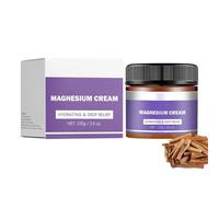 Magnesium Cream for Sleep, Moisturizing Magnesium Cream for Better Sleep, Soothing Relief & Relaxation, Relief Lavender & Sandwood Moisturizer and Skin-Friendly (Sandwood)